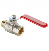 Кран шаровой VALTEC BASE-ГОСТ стальная рукоятка вн.-нар. 1/2" VT.215S.N.04