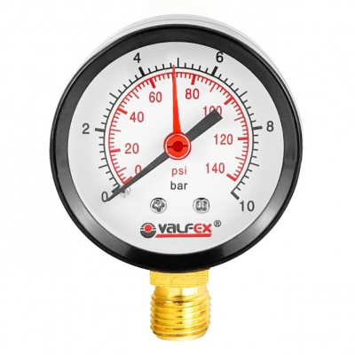 Манометр VALFEX 0-6 бар 1/4" радиальный 50 мм VF.MN.50.014.06