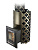 Печь банная ТМФ Арабеска Inox Люмина черная бронза с закрытой каменкой и светопрозрачным экраном 28 см/40000
