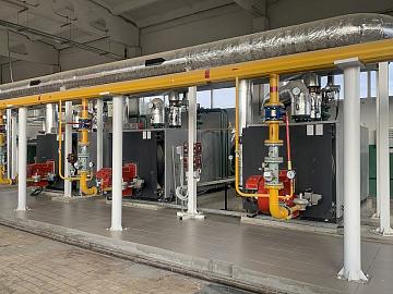 Работы по реконструкции газовой котельной в Озёрах